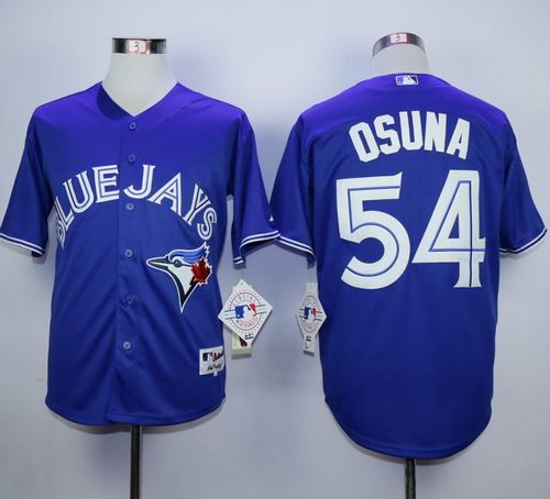 Blue Jays #54 Roberto Osuna Blue Alternate Stitched MLB Jersey - Click Image to Close